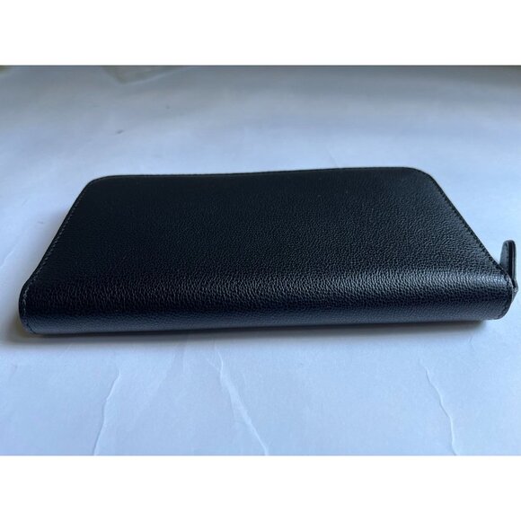 BURBERRY WOMEN WALLET LEATHER ZIP AROUND IN Black - Picture 4 of 9